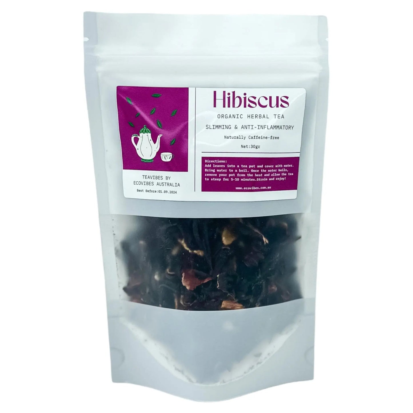 Organic Hibiscus Tea - Ecovibes